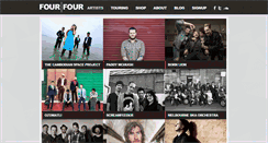 Desktop Screenshot of fourfourmusic.com
