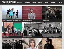 Tablet Screenshot of fourfourmusic.com